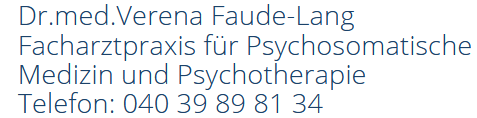 Praxis für Psychosomatische Medizin und Psychotherapie Dr.Verena Faude-Lang